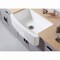 Gourmetier GKFA36229 Solid Surface 36" x 22" Farmhouse Sgl Bowl Kitchen Sink, Wht GKFA36229 - alternate 4